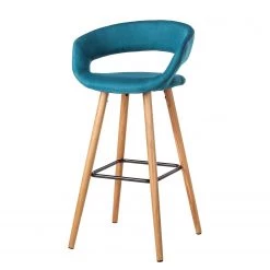 Mørteens Chaises de bar Volda (lot de 2) - Bleu pétrole 13 Mørteens Chaises de bar Volda (lot de 2) - Bleu pétrole -Meubles de salle à manger Soldes Magasin barstuhl volda 2er set webstoff eiche massiv petrol 4017368