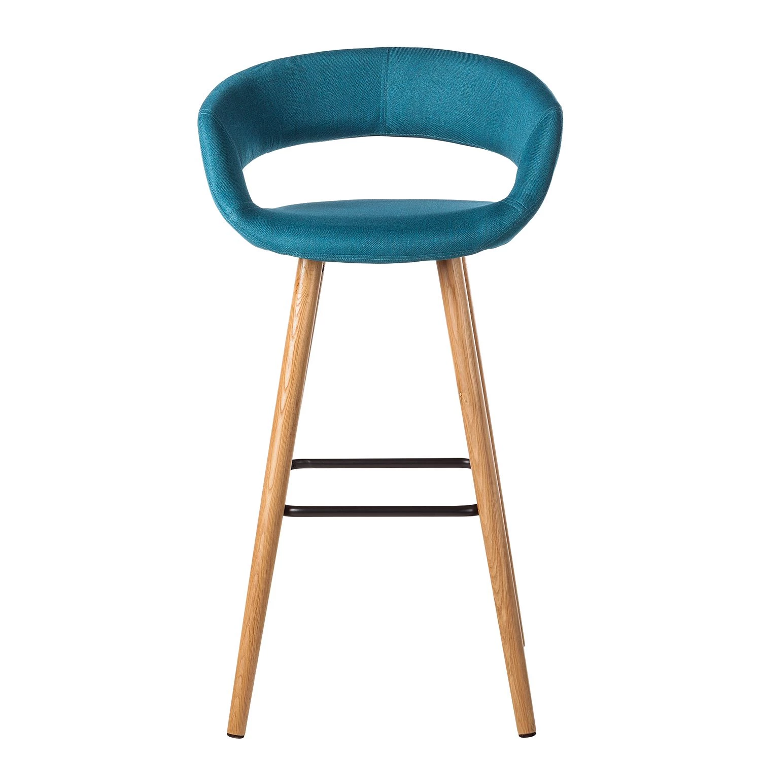 Mørteens Chaises de bar Volda (lot de 2) - Bleu pétrole 4 Mørteens Chaises de bar Volda (lot de 2) - Bleu pétrole – Image 4