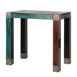 Wolf-Möbel Table d'appoint Goa - Partiellement en manguier massif - Manguier marron foncé