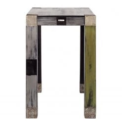 Wolf-Möbel Table d'appoint Goa - Partiellement en manguier massif - Manguier marron foncé -Meubles de salle à manger Soldes Magasin bartisch goa akazie mango teilmassiv mehrfarbig 3791964