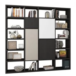 Loftscape Étagère Emporior IV - Imitation chêne marron-noir - Largeur : 227 cm