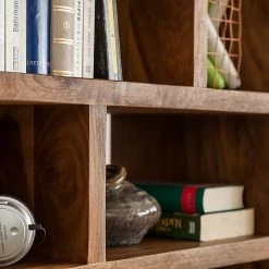 Ars Natura Bibliothèque Trangle - Sheesham massif -Meubles de salle à manger Soldes Magasin buecherregal trangle sheesham massiv 723990