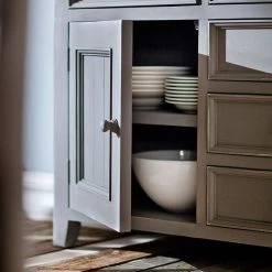 Maison Belfort Vaisselier Balignton - Gris 35 Maison Belfort Vaisselier Balignton - Gris -Meubles de salle à manger Soldes Magasin buffetschrank balignton kiefer massiv grau 3692305