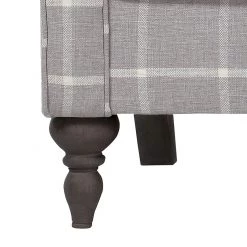 Ridgevalley Canapé Cosimo II (3 places) - Gris -Meubles de salle à manger Soldes Magasin diningsofa cosimo ii 3 sitzer webstoff grau kariert 450597