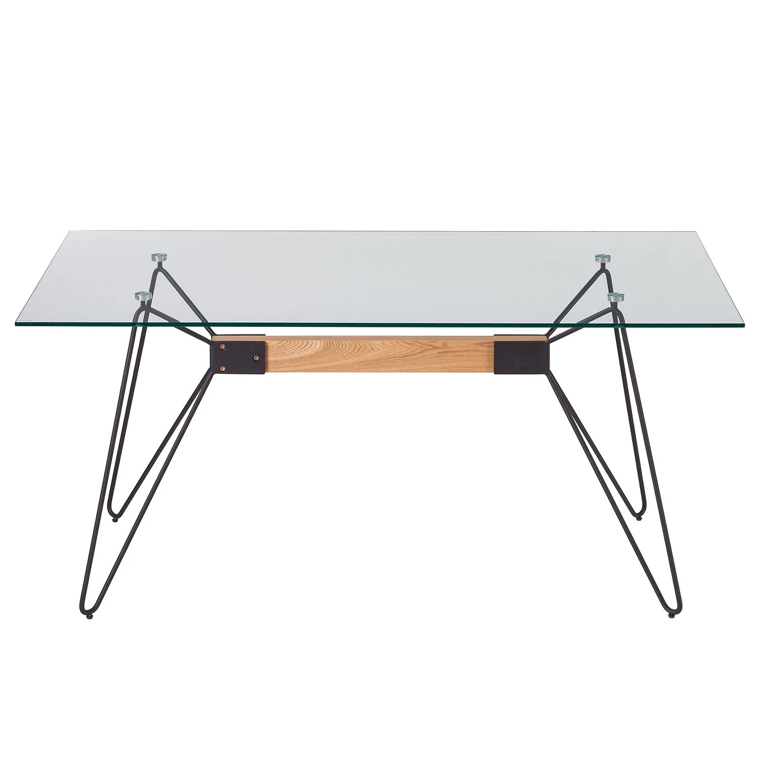 Mørteens Table Anadyr - Verre / Métal - Noir / Frêne 3 Mørteens Table Anadyr - Verre / Métal - Noir / Frêne – Image 3