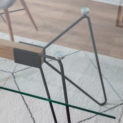 Mørteens Table Anadyr - Verre / Métal - Noir / Frêne 12 Mørteens Table Anadyr - Verre / Métal - Noir / Frêne -Meubles de salle à manger Soldes Magasin esstisch anadyr glas metall schwarz esche 4614624