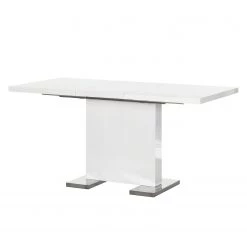 Loftscape Table extensible Anne - Blanc brillant -Meubles de salle à manger Soldes Magasin esstisch anne ausziehbar hochglanz weiss 3469309