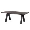 Temahome Table Apex - Imitation béton / Noir mat