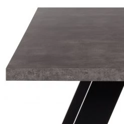 Temahome Table Apex - Imitation béton / Noir mat -Meubles de salle à manger Soldes Magasin esstisch apex betongrau matt schwarz 4065380