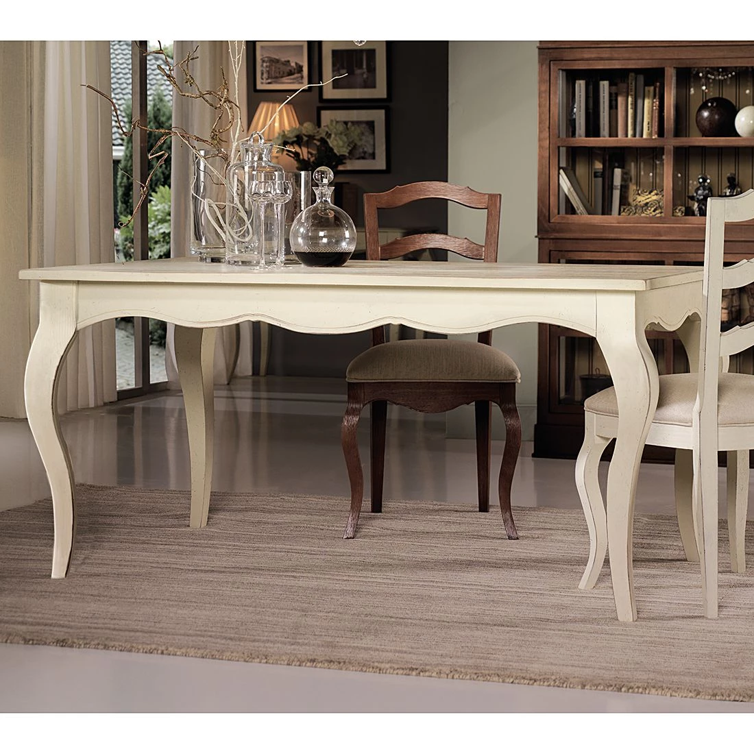 Maison Belfort Table extensible Azjana I - Pin massif - Ivoire 3 Maison Belfort Table extensible Azjana I - Pin massif - Ivoire – Image 3