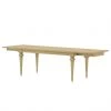 Maison Belfort Table Azjana - Pin crème - Avec rallonge des deux côtés