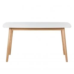 Mørteens Table Bjelland - 150 x 80cm -Meubles de salle à manger Soldes Magasin esstisch bjelland eiche teilmassiv eiche weiss 150 x 80cm 4065912