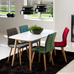 Mørteens Table Bjelland - 150 x 80cm -Meubles de salle à manger Soldes Magasin esstisch bjelland eiche teilmassiv eiche weiss 150 x 80cm 4065928