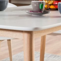 Mørteens Table Bjelland - 150 x 80cm -Meubles de salle à manger Soldes Magasin esstisch bjelland eiche teilmassiv eiche weiss 150 x 80cm 4216808