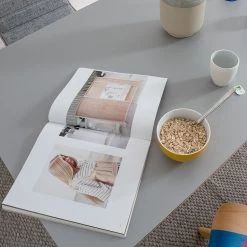 Mørteens Table Clochau - 140 x 80 cm -Meubles de salle à manger Soldes Magasin esstisch clochau esche teilmassiv grau esche 140 x 80 cm 5200640