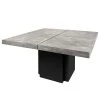 Temahome Table Detroit II - Imitation béton / Noir mat