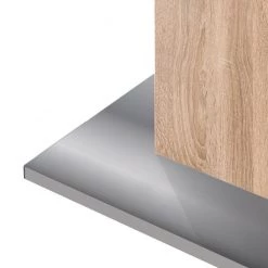 Mooved Table extensible Hoton - Imitation chêne brut de sciage - Diamètre : 120 cm -Meubles de salle à manger Soldes Magasin esstisch hoton mit ausziehfunktion eiche saegerau dekor 4776388