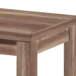 Mooved Table extensible Leaf - Imitation chêne truffier - 80 x 60 cm -Meubles de salle à manger Soldes Magasin esstisch leaf mit ausziehfunktion 4776608