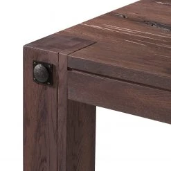 Ars Natura Table à  manger Leeds - 180 x 90 cm -Meubles de salle à manger Soldes Magasin esstisch leeds eiche massiv verwittert 180 x 90 cm 4487712