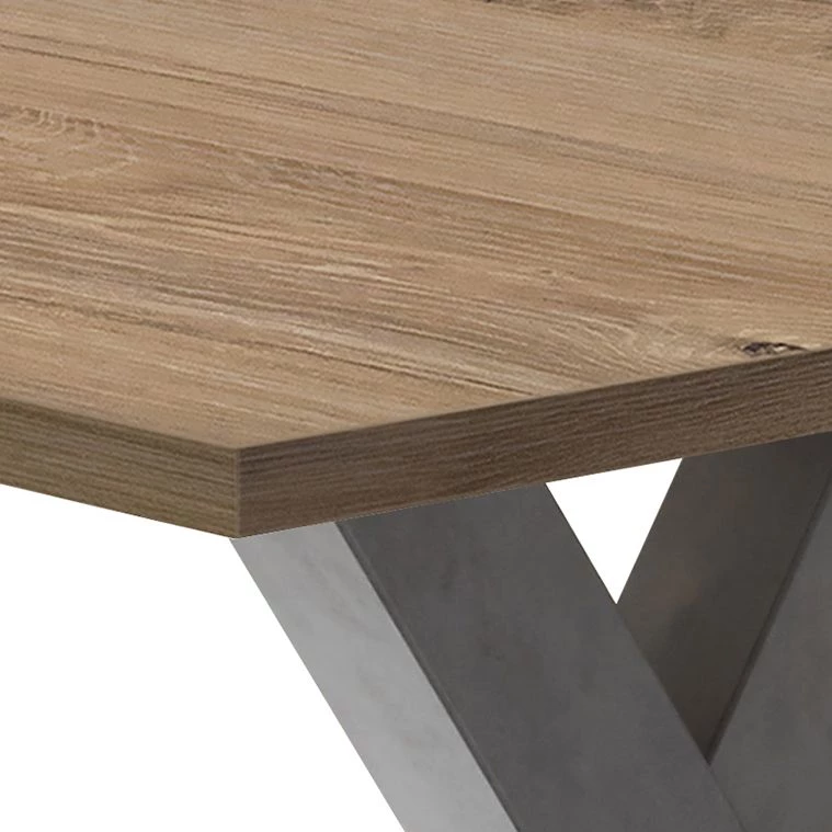 Mooved Table Leeton III - Imitation chêne de Stirling - 180 x 90 cm 3 Mooved Table Leeton III - Imitation chêne de Stirling - 180 x 90 cm – Image 3