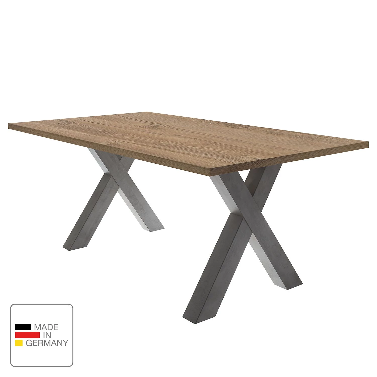 Mooved Table Leeton III - Imitation chêne de Stirling - 180 x 90 cm 2 Mooved Table Leeton III - Imitation chêne de Stirling - 180 x 90 cm – Image 2