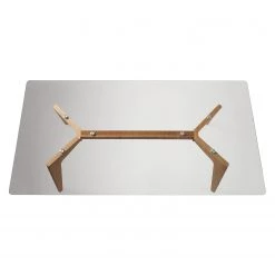 Mørteens Table Napole - Verre / Chêne massif -Meubles de salle à manger Soldes Magasin esstisch napole glas eiche massiv 4759464