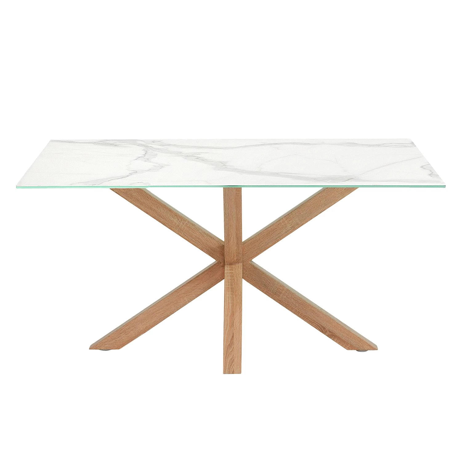 Mørteens Table Zuccarello II - Blanc / Gris 2 Mørteens Table Zuccarello II - Blanc / Gris – Image 2
