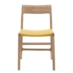 Studio Copenhagen Chaises Fleek - Jaune - Lot de 2 - Sans accoudoirs -Meubles de salle à manger Soldes Magasin esszimmerstuhl fawn 2er set baumwolle eiche massiv gelb 3864072