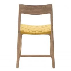 Studio Copenhagen Chaises Fleek - Jaune - Lot de 2 - Sans accoudoirs -Meubles de salle à manger Soldes Magasin esszimmerstuhl fawn 2er set baumwolle eiche massiv gelb 3864080