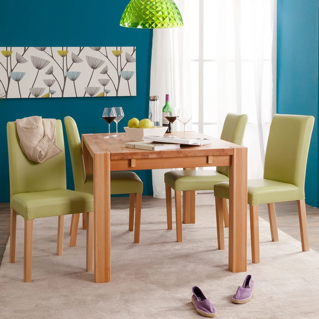 Ars Natura Chaises Flen (lot de 2) - Vert pâle - Hêtre clair 2 Ars Natura Chaises Flen (lot de 2) - Vert pâle - Hêtre clair – Image 2