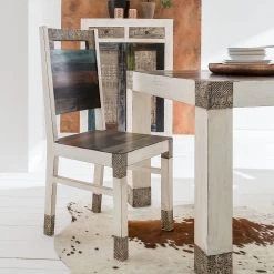 Wolf-Möbel Chaises Goa White (lot de 2) - Multicolore 18 Wolf-Möbel Chaises Goa White (lot de 2) - Multicolore -Meubles de salle à manger Soldes Magasin esszimmerstuhl goa white 2er set mehrfarbig 4028372