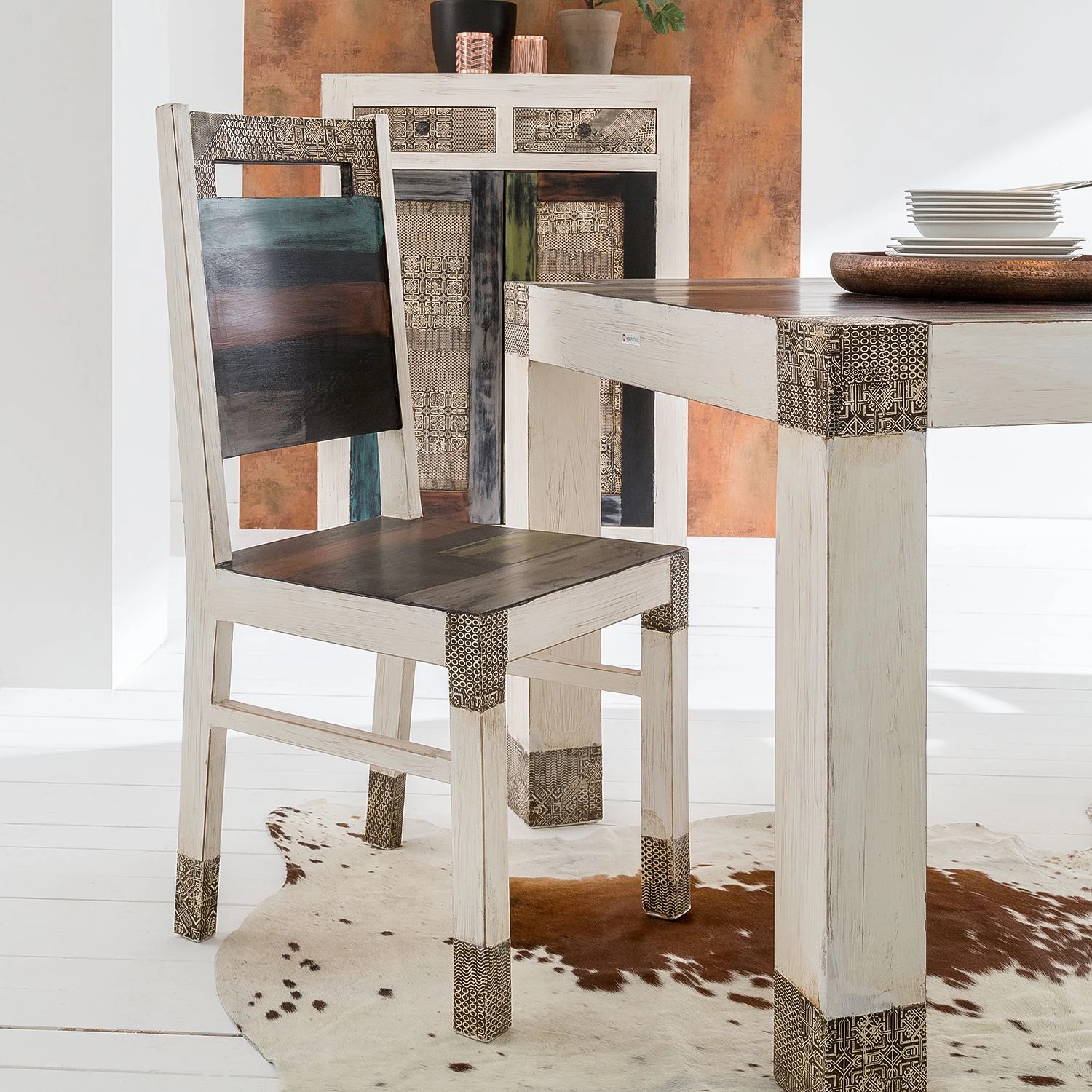 Wolf-Möbel Chaises Goa White (lot de 2) - Multicolore 8 Wolf-Möbel Chaises Goa White (lot de 2) - Multicolore – Image 8