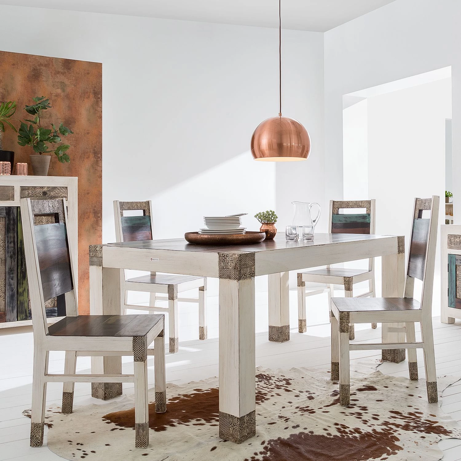 Wolf-Möbel Chaises Goa White (lot de 2) - Multicolore 2 Wolf-Möbel Chaises Goa White (lot de 2) - Multicolore – Image 2