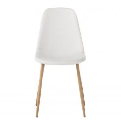 Mørteens Chaise capitonnée Iskmo - Blanc - Lot de 2 -Meubles de salle à manger Soldes Magasin esszimmerstuhl iskmo 2er set webstoff weiss 4034852