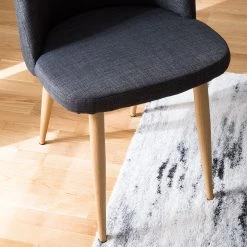 Mørteens Chaises Sangba (lot de 2) - Tissu / Métal -Meubles de salle à manger Soldes Magasin esszimmerstuhl sangba 2er set webstoff metall anthrazit 4781920