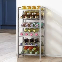 Home Design Range-bouteilles Dundalk 0,5L - Couleur aluminium -Meubles de salle à manger Soldes Magasin flaschenregal dundalk vi 0 5 l alufarbig 2919541
