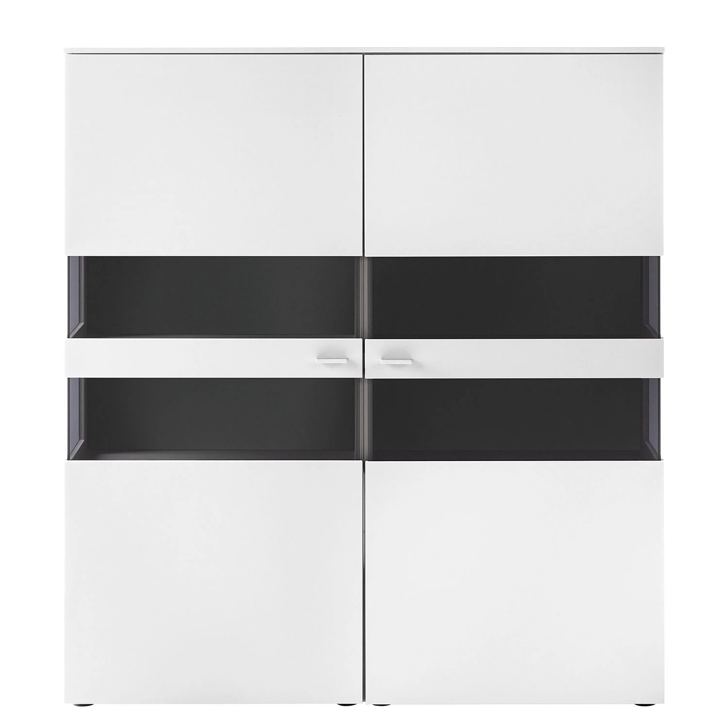 GWINNER Buffet haut Anzio - Blanc mat - Sans éclairage 5 GWINNER Buffet haut Anzio - Blanc mat - Sans éclairage – Image 5