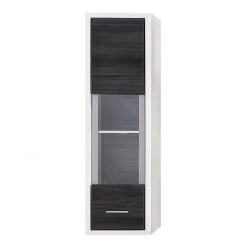 Mooved Vitrine suspendue Piorini I (avec éclair - Imitation pin anthracite / Blanc