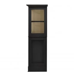 Maison Belfort Buffet haut Azjana - Noir / Pin crème -Meubles de salle à manger Soldes Magasin highboard azjana pinie teilmassiv 3394401