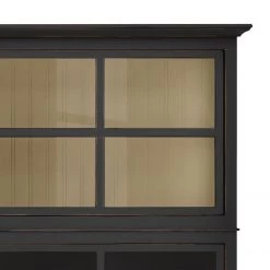 Maison Belfort Buffet haut Azjana - Noir / Pin crème -Meubles de salle à manger Soldes Magasin highboard azjana pinie teilmassiv 3394413