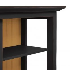 Maison Belfort Buffet haut Azjana - Noir / Pin couleur miel -Meubles de salle à manger Soldes Magasin highboard azjana pinie teilmassiv 3394461