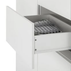 Mørteens Buffet Lindholm IV - chêne partiellement massif - Blanc - Hauteur : 128 cm -Meubles de salle à manger Soldes Magasin highboard lindholm i weiss matt eiche massiv 333069
