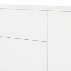 Mørteens Buffet Lindholm IV - chêne partiellement massif - Blanc - Hauteur : 128 cm -Meubles de salle à manger Soldes Magasin highboard lindholm i weiss matt eiche massiv 333070