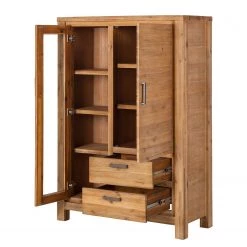 Ars Natura Buffet haut Toumanar - Partiellement en acacia massif - Acacia sable -Meubles de salle à manger Soldes Magasin highboard toumanar akazie teilmassiv akazie sand 3627537