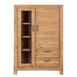 Ars Natura Buffet haut Toumanar - Partiellement en acacia massif - Acacia sable -Meubles de salle à manger Soldes Magasin highboard toumanar akazie teilmassiv akazie sand 3627549