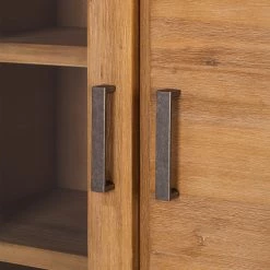 Ars Natura Buffet haut Toumanar - Partiellement en acacia massif - Acacia sable -Meubles de salle à manger Soldes Magasin highboard toumanar akazie teilmassiv akazie sand 3627561