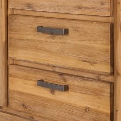 Ars Natura Buffet haut Toumanar - Partiellement en acacia massif - Acacia sable -Meubles de salle à manger Soldes Magasin highboard toumanar akazie teilmassiv akazie sand 3627569