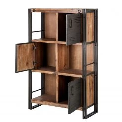 Ars manufacti Commode haute Manchester - Acacia massif / Métal -Meubles de salle à manger Soldes Magasin hochkommode manchester akazie massiv metall 4873500