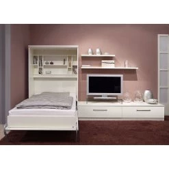 Loftscape Ensemble lit mural Majano - Blanc - 86 x 205cm - Matelas de mousse froide -Meubles de salle à manger Soldes Magasin klappbett kombination majano 86 x 205 cm kaltschaummatratze weiss 1718494