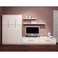 Loftscape Ensemble lit mural Majano - Blanc - 86 x 205cm - Matelas de mousse froide -Meubles de salle à manger Soldes Magasin klappbett kombination majano 86 x 205 cm kaltschaummatratze weiss 1718502